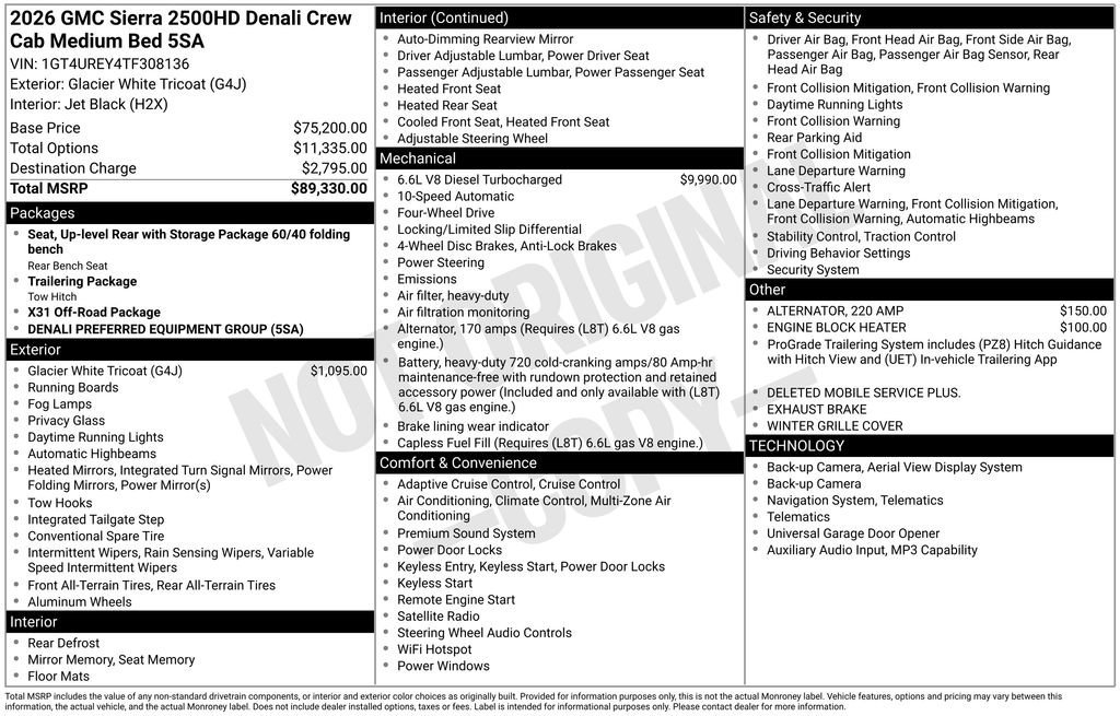 2026 GMC Sierra 4WD Crew Cab Standard Box Denali's photo