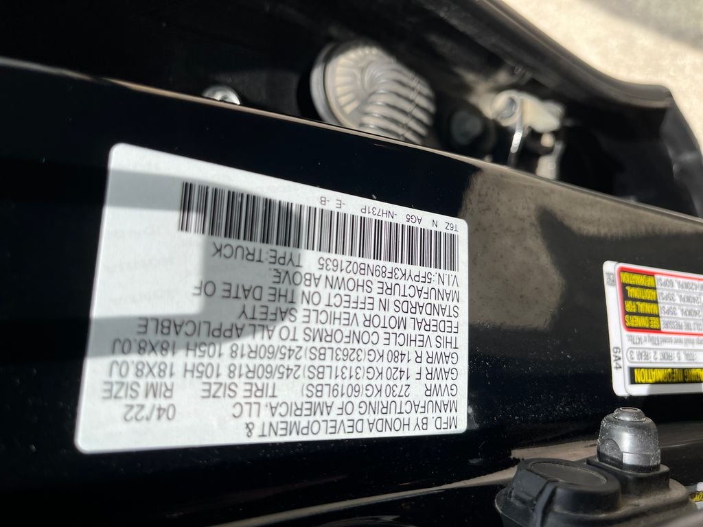 Used 2022 Black Honda Black Edition image 24