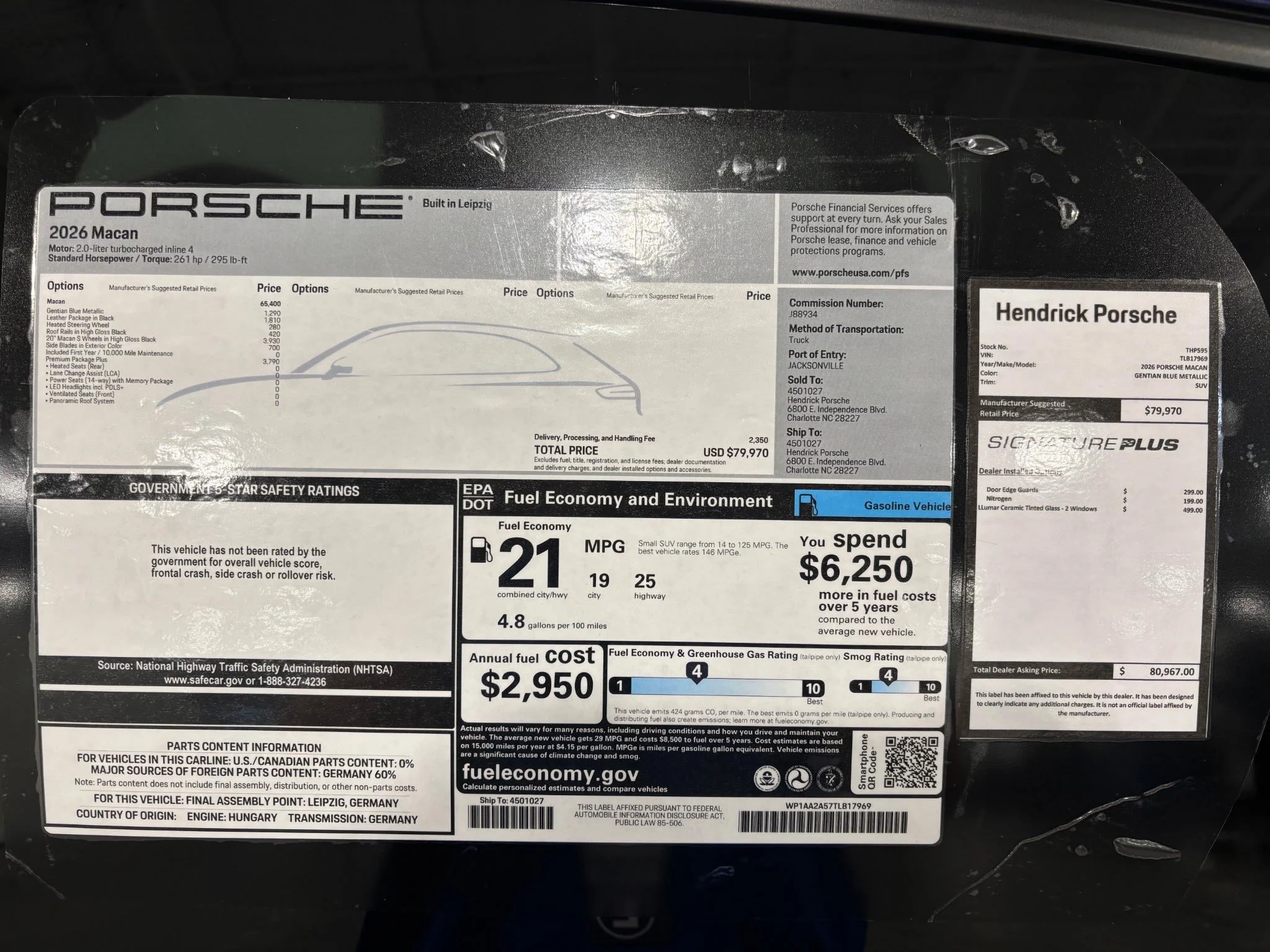 New 2026 Gentian Blue Metallic Porsche  image 37