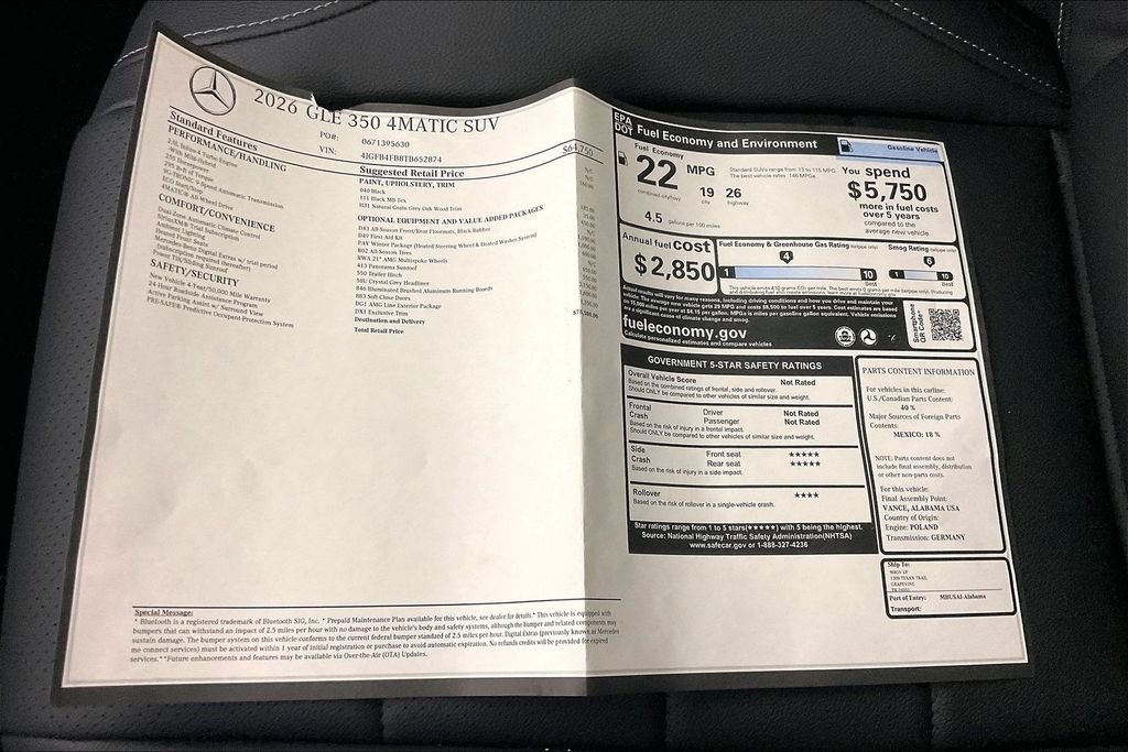 New 2026 Black Mercedes-Benz GLE 350 image 10
