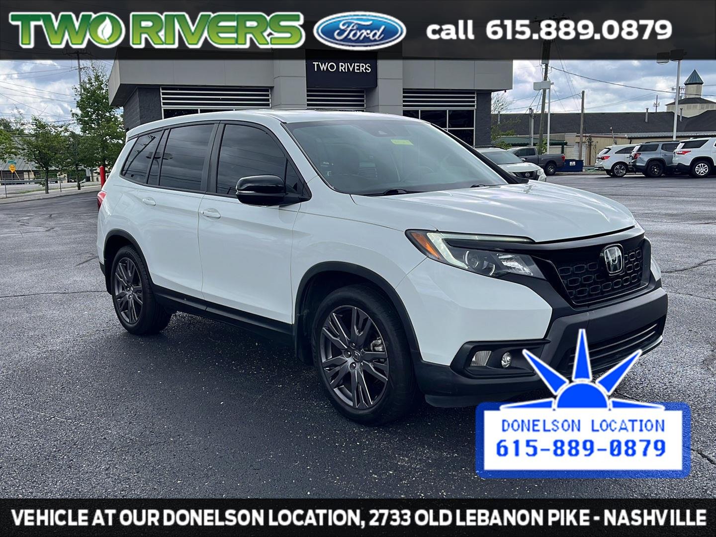 Used 2021 Platinum White Pearl Honda EX-L image 2