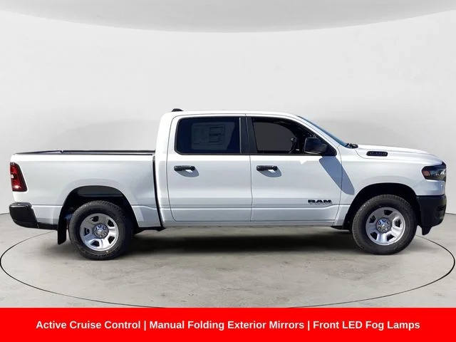 New 2026 Bright White Clearcoat Ram TRADESMAN CREW CAB 4X4 5