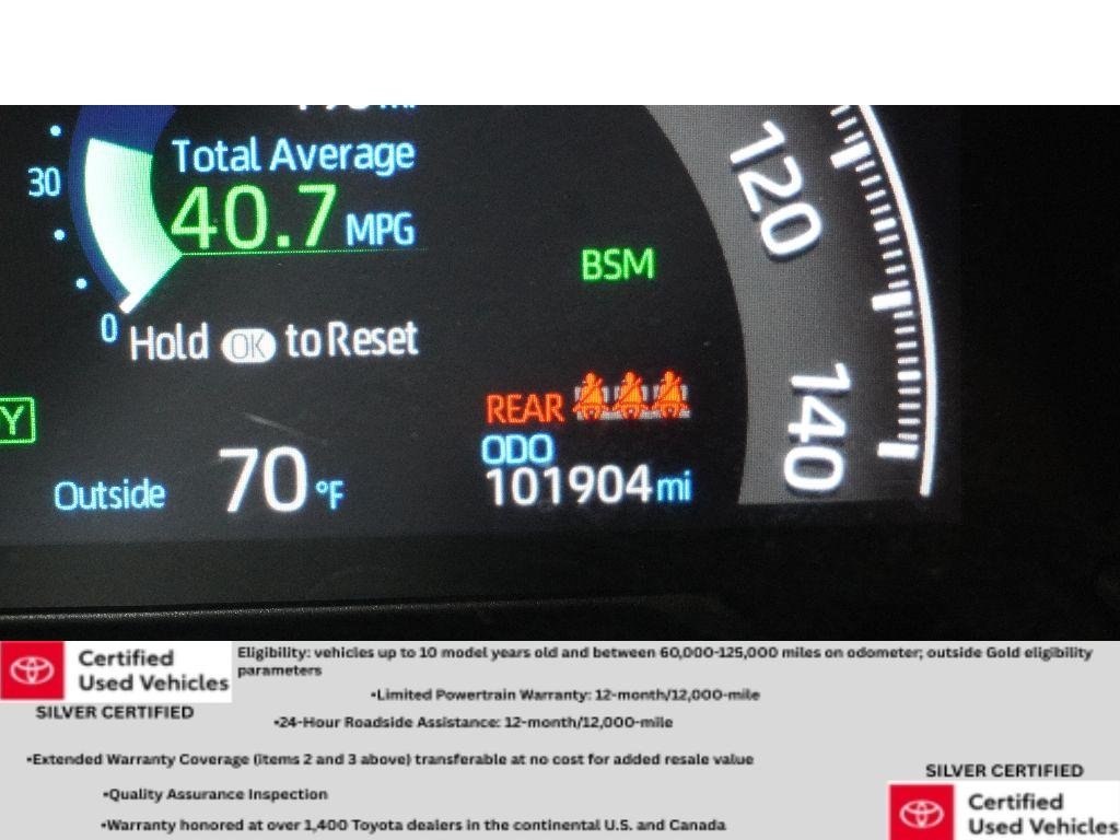 Used 2021 Blizzard Pearl/Midnight Black Metallic Toyota Hybrid XSE image 19