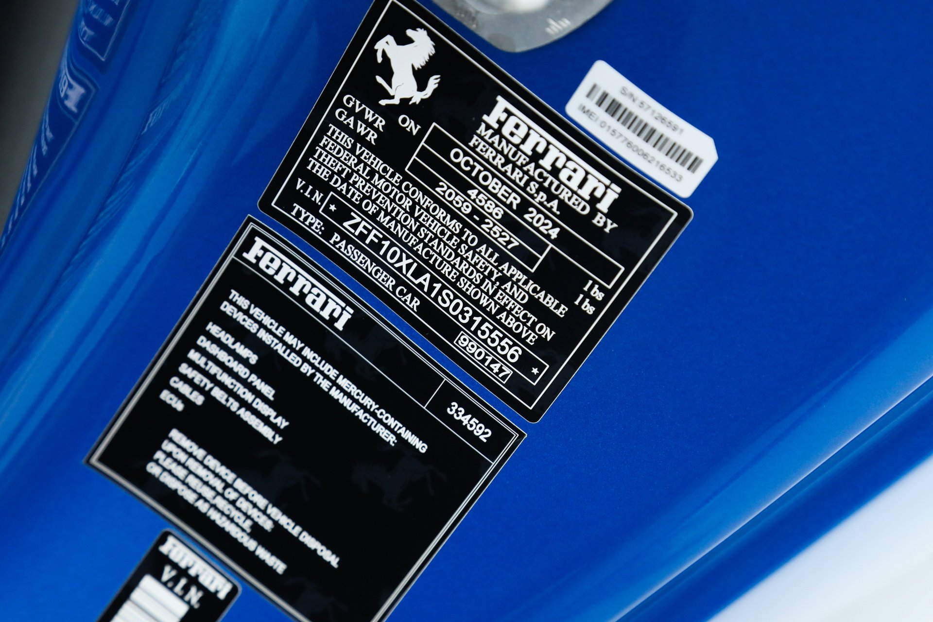 Certified Used 2025 Blue Ferrari  image 72