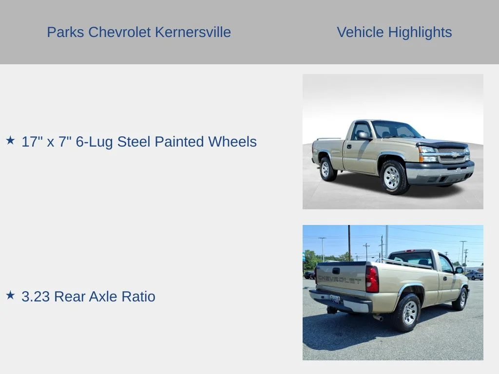 Used 2005 Beige Chevrolet Work Truck image 10