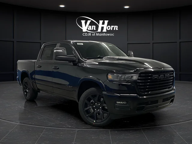 New 2026 Diamond Black Crystal Pearl-Coat Exterior Paint RAM Laramie image 47