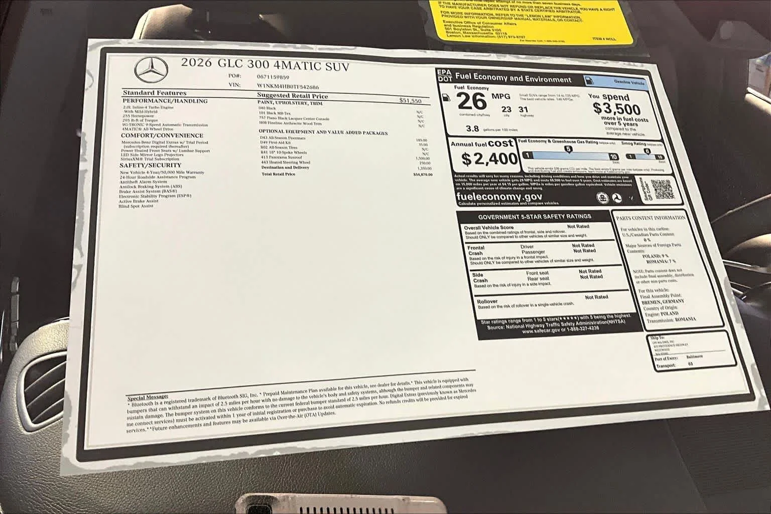 New 2026 040/Black Mercedes-Benz GLC 300 image 18