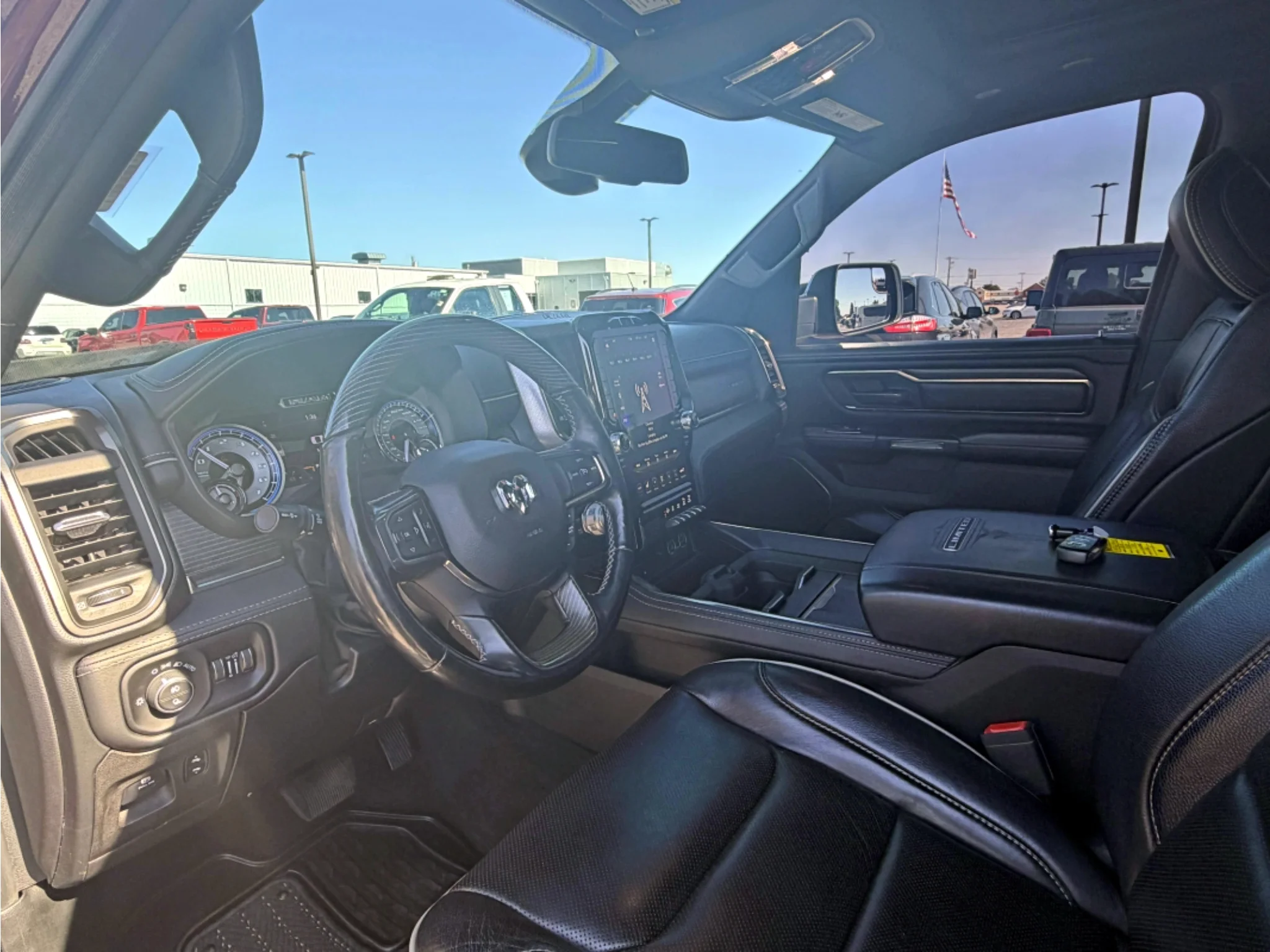 Used 2019 Delmonico Red Pearlcoat Ram Limited image 14