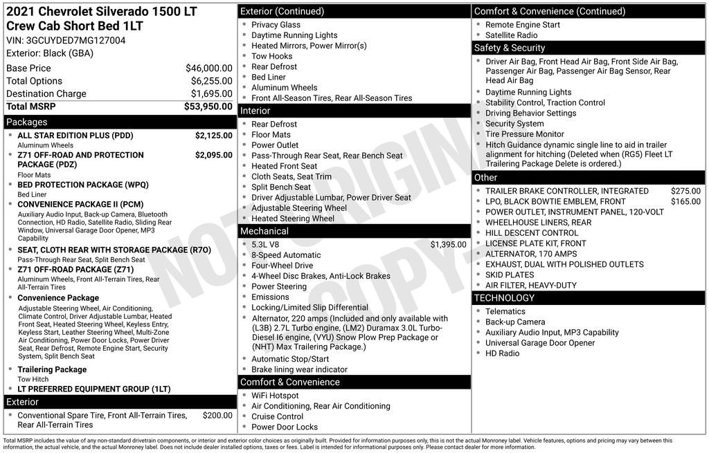 Used 2021 BLACK Chevrolet LT image 2