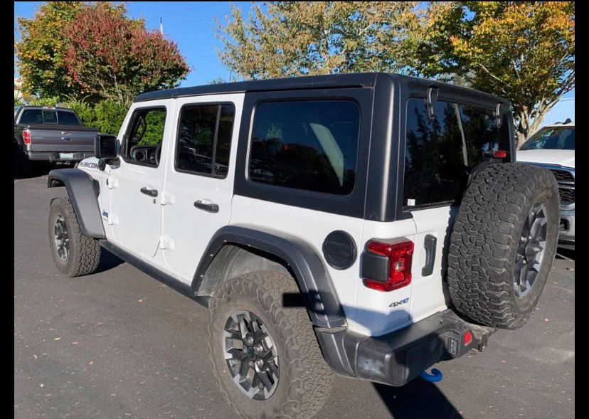 Used 2024 Bright White Clearcoat Jeep Rubicon 4xe image 2