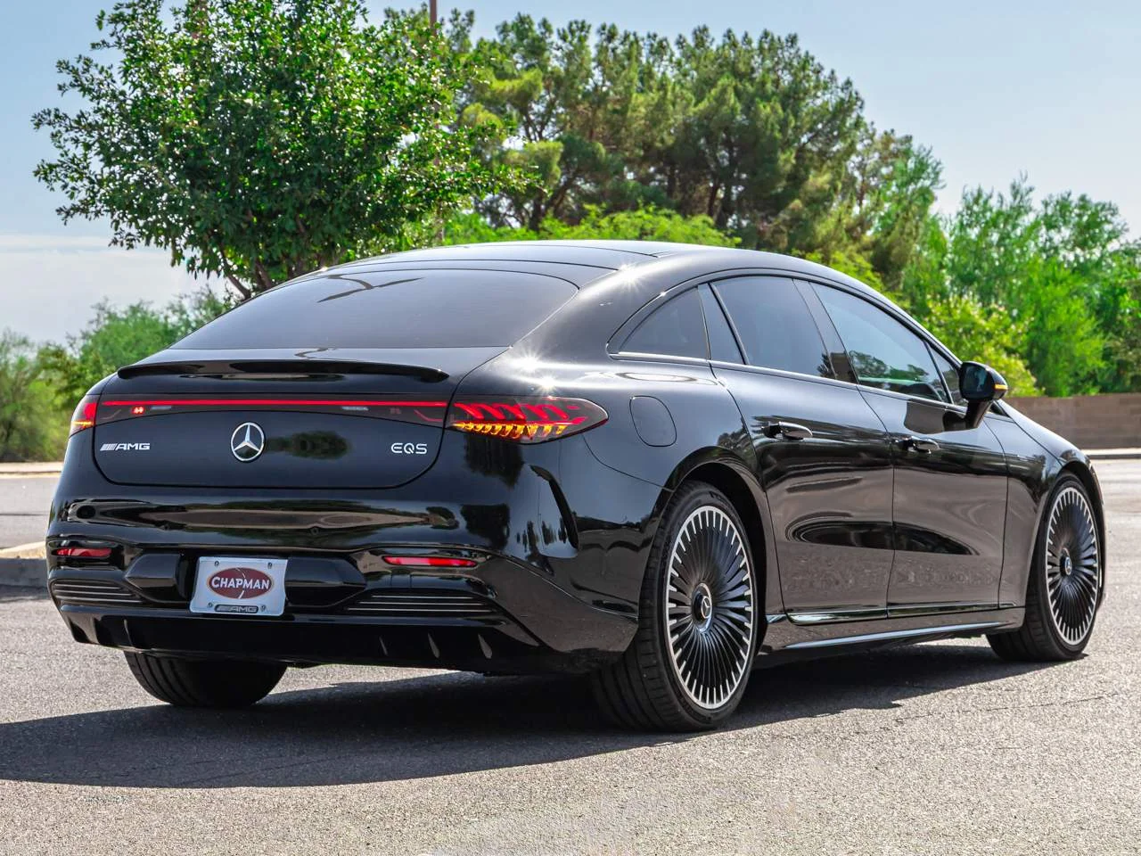 Used 2022 Obsidian Black Metallic Mercedes-Benz AMG® EQS image 5
