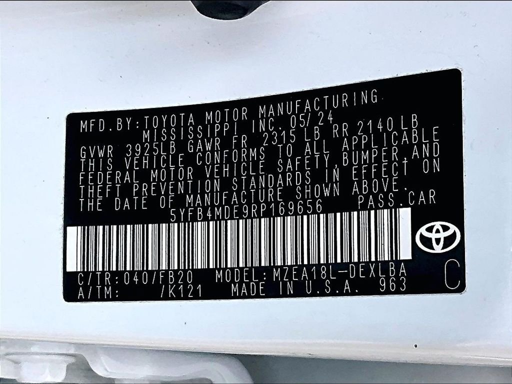 Used 2024 White Toyota LE image 36