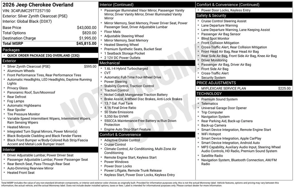 New 2026 Silver Zynith Clear-Coat Exterior Paint Jeep Overland image 7
