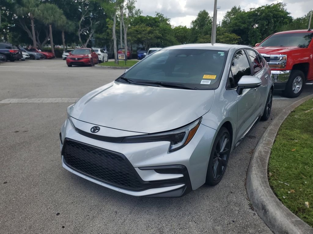 Used 2024 Silver Toyota SE image 3
