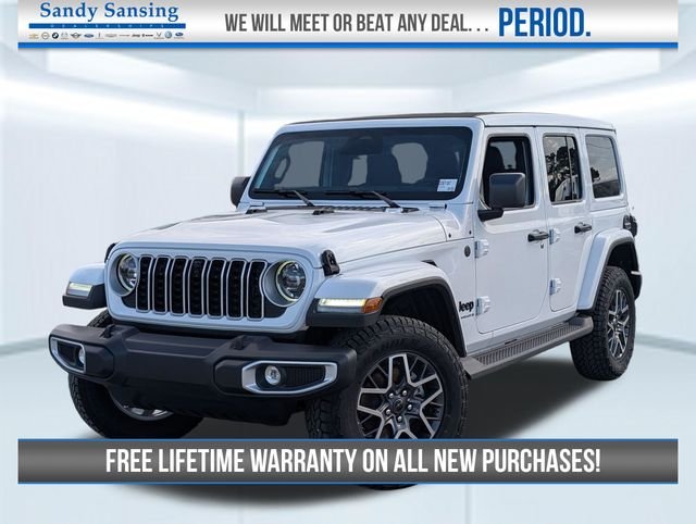 New 2026 Bright White Clear-Coat Exterior Paint Jeep Sahara image 1