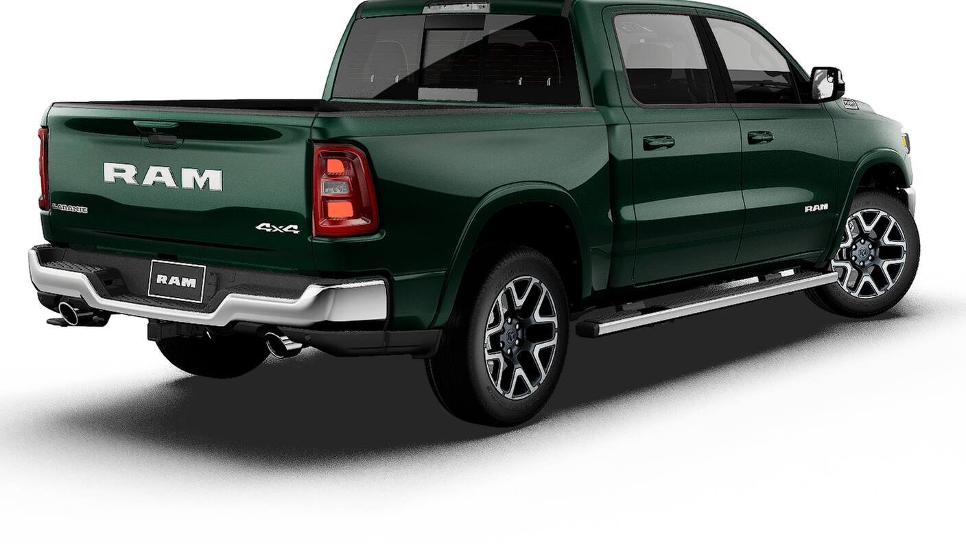 New 2027 Serrano-Green Metallic Exterior Paint Ram LARAMIE image 2