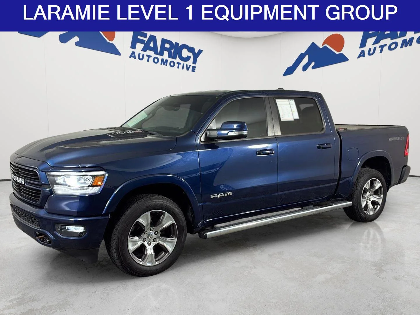 Used 2020 Patriot Blue Pearlcoat Ram Laramie image 1