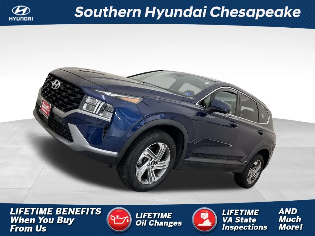 Used 2021 Blue Hyundai SE image 1