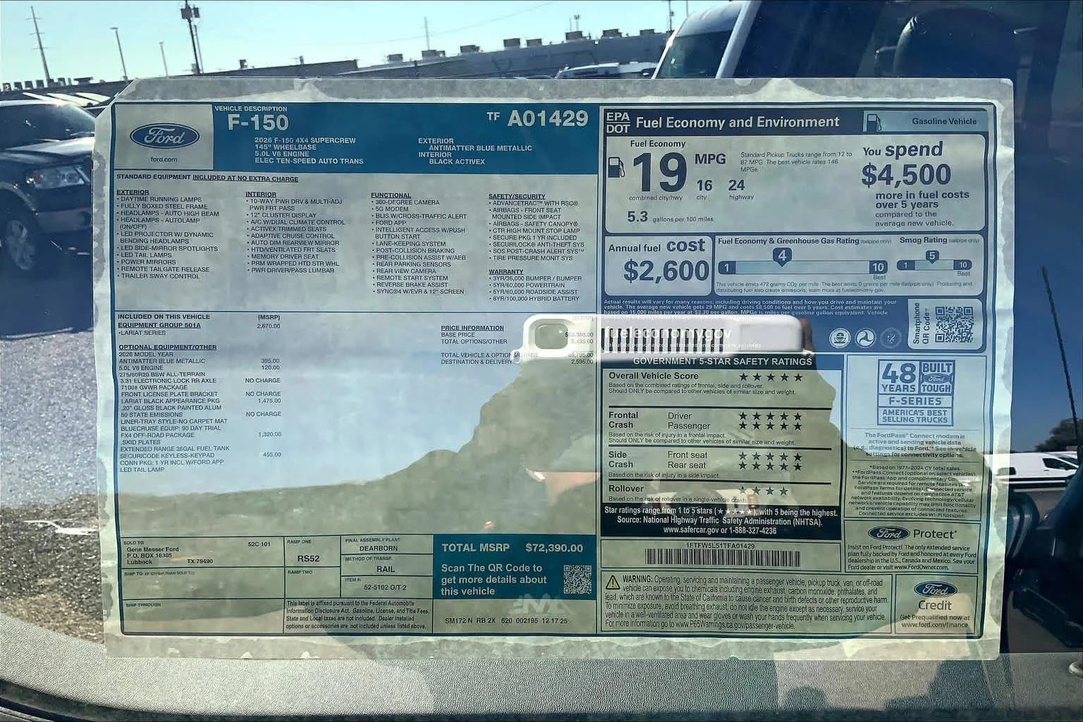 New 2026 Antimatter Blue Metallic Ford LARIAT image 22