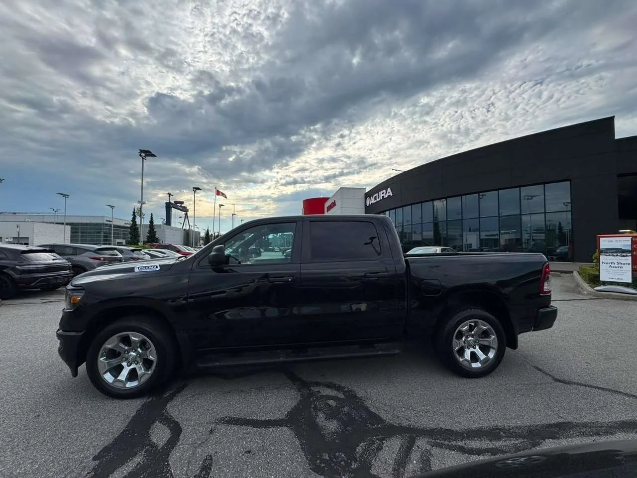 Used 2024 Diamond Black Crystal Pearl Ram Tradesman 4x4 Crew Cab 5