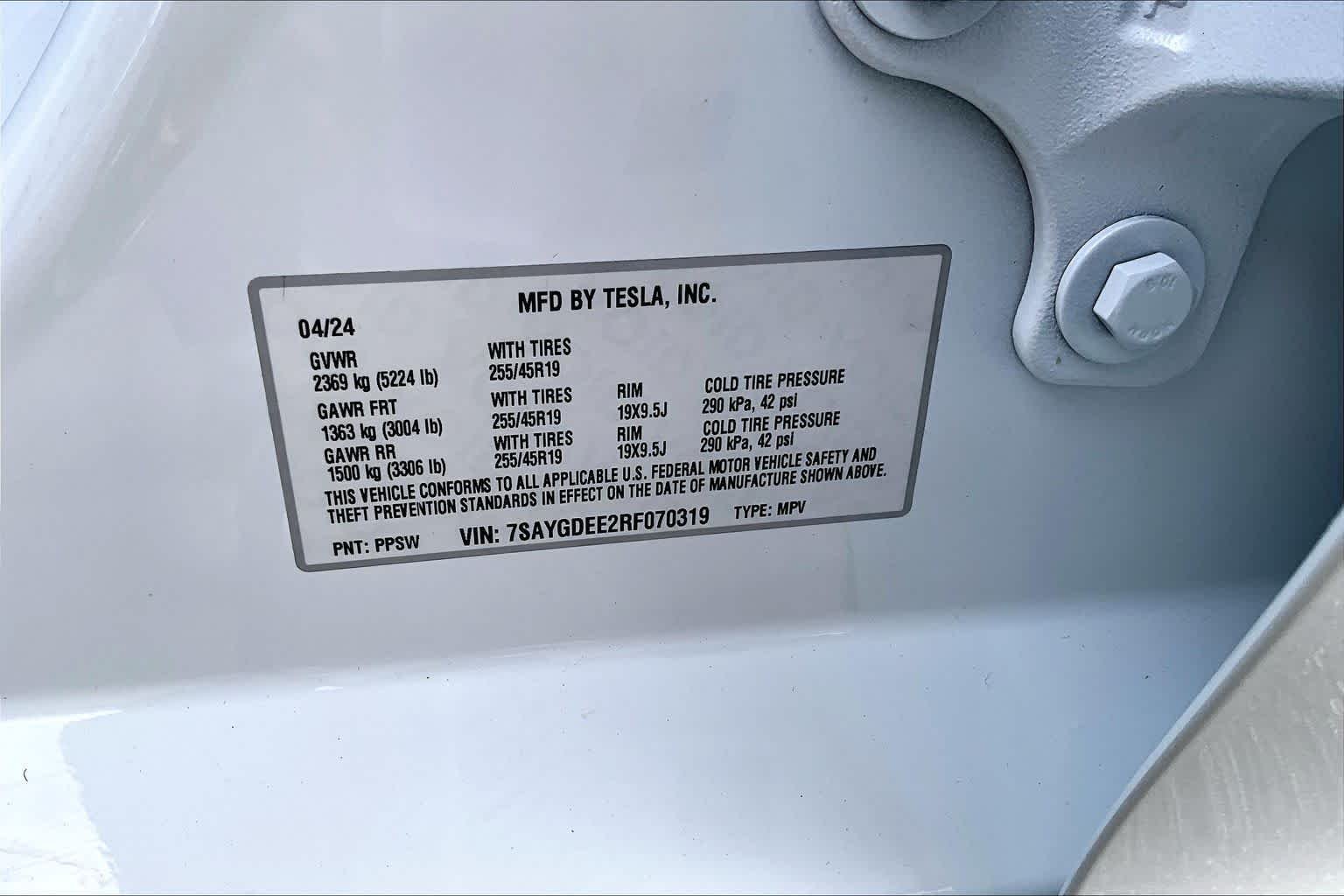 Used 2024 Pearl White Multi-Coat Tesla Long Range image 34