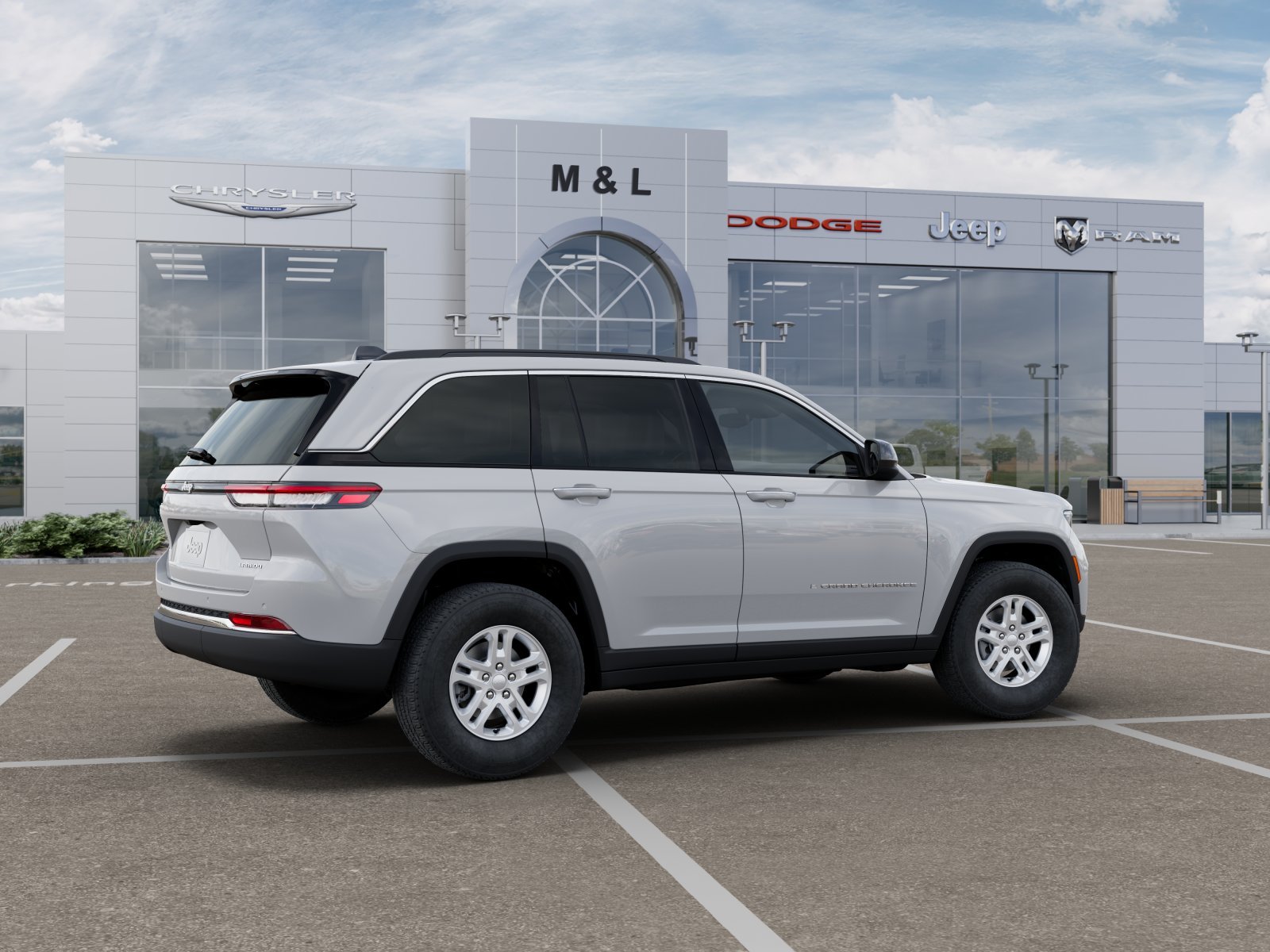 New 2025 Bright White Clear-Coat Exterior Paint Jeep Laredo image 5