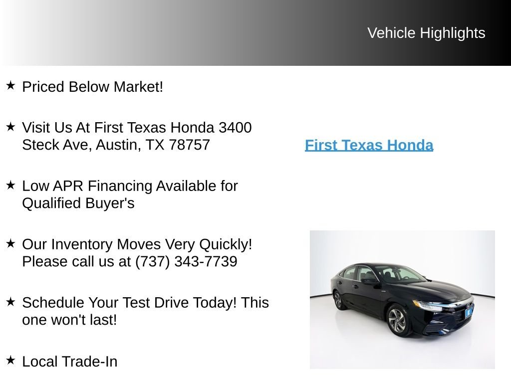Used 2019 Crystal Black Pearl Honda LX image 9