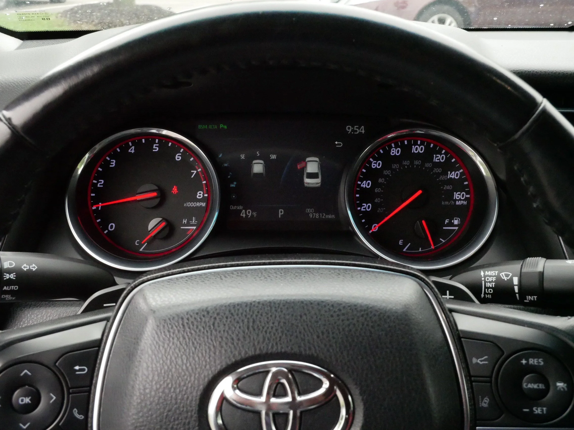 Used 2019 Wind Chill Pearl/Midnight Black Metallic Toyota XSE V6 image 21