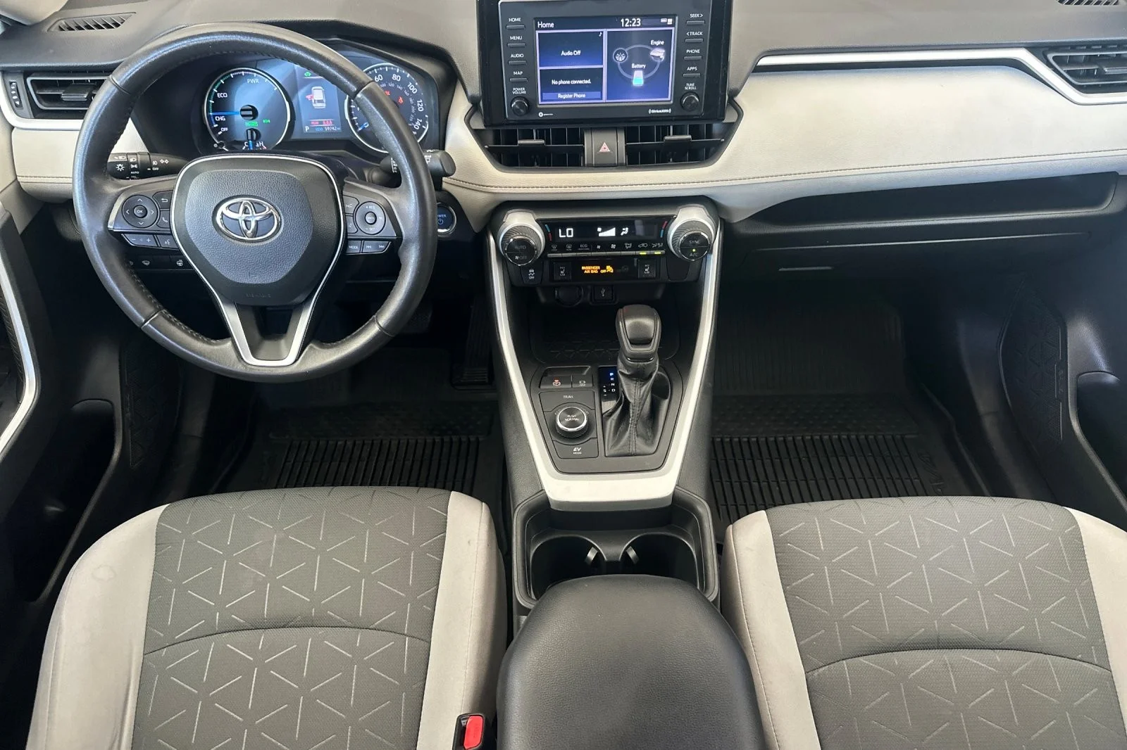 Certified Used 2021 Super White Toyota Hybrid XLE image 12