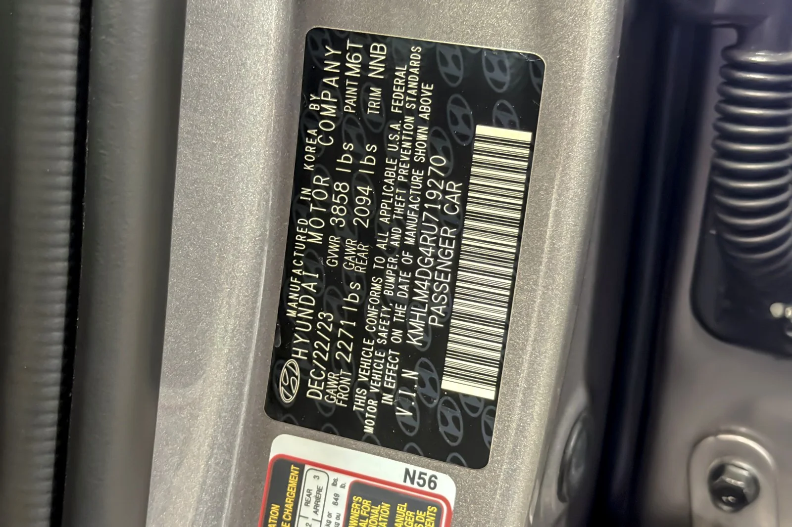 Used 2024 GRAY Hyundai SEL IVT image 27