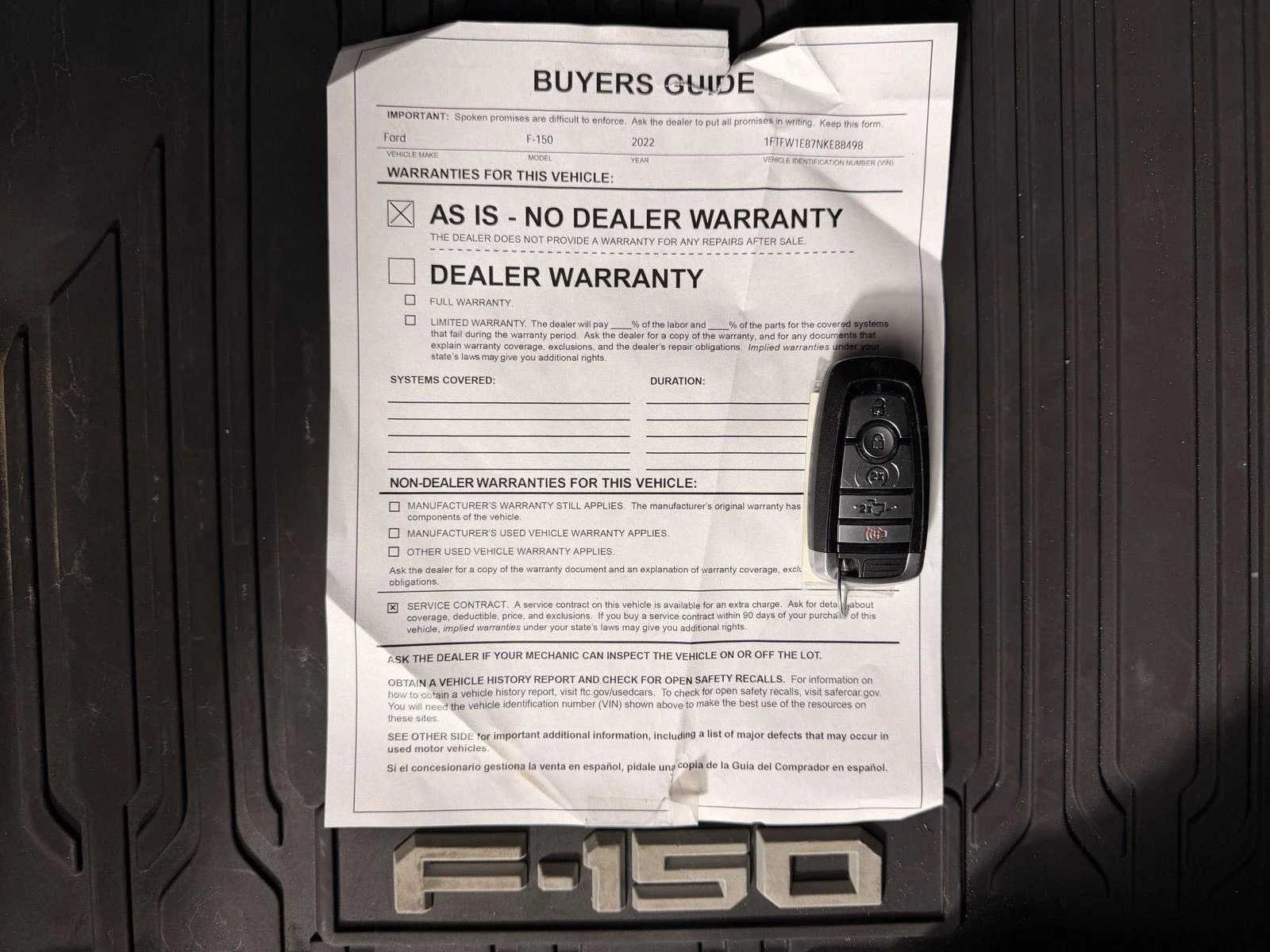 Used 2022 Agate Black Ford LARIAT image 45