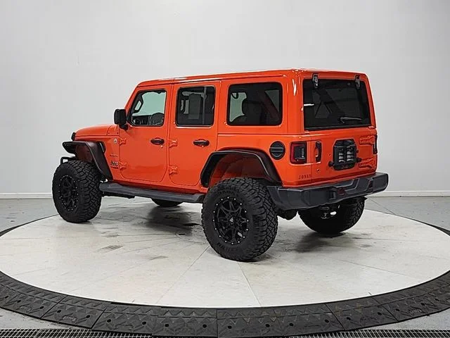 Used 2018 Orange Jeep Unlimited Sahara image 5