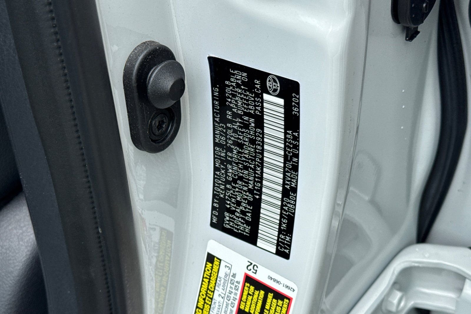 Certified Used 2023 White Toyota SE image 35