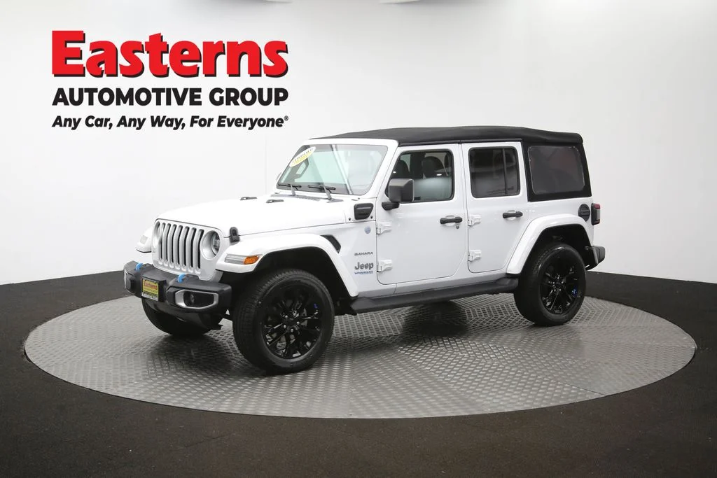 Used 2022 White Jeep Unlimited Sahara 4xe image 58