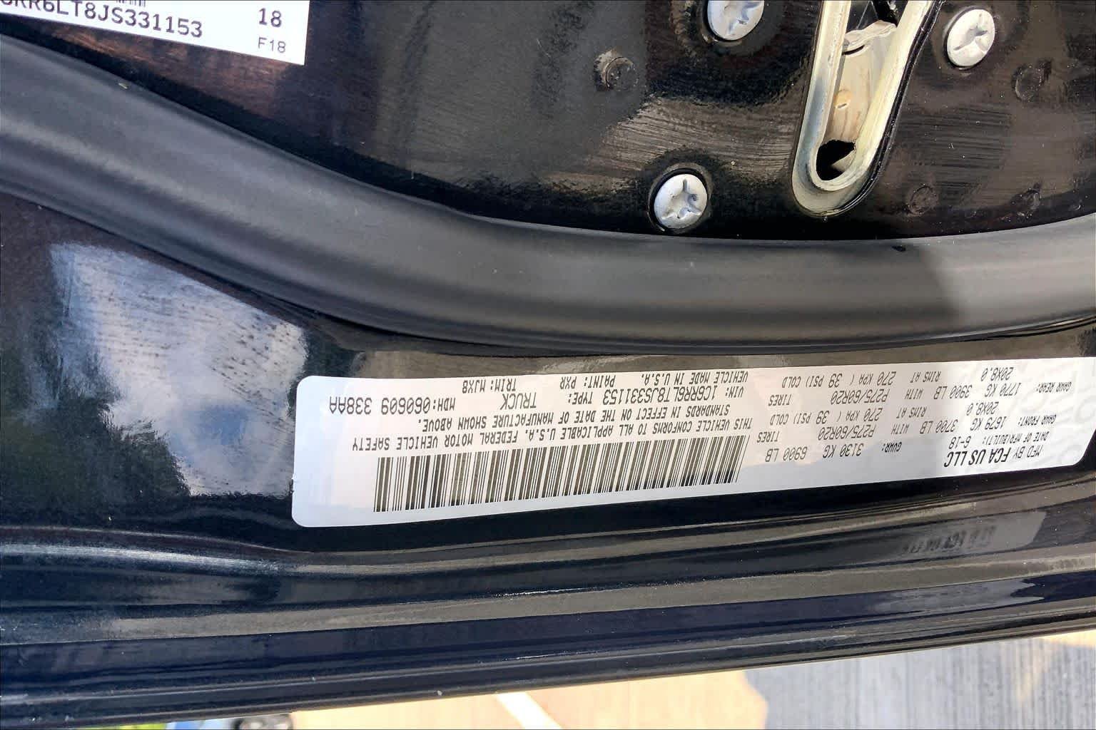 Used 2018 Brilliant Black Crystal Pearlcoat Ram Lone Star image 31