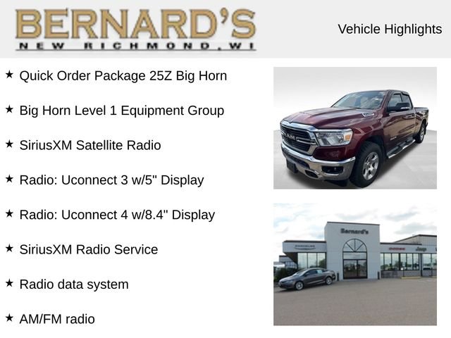 Used 2021 Red Ram Big Horn/Lone Star image 2