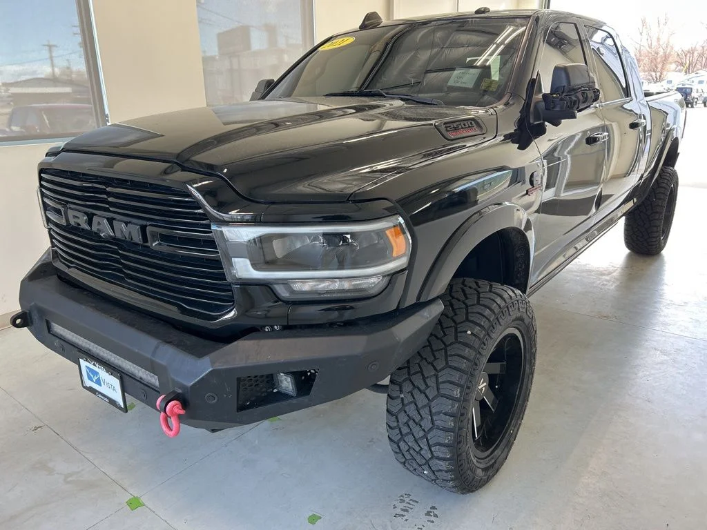 Used 2021 Diamond Black Ram Laramie image 3