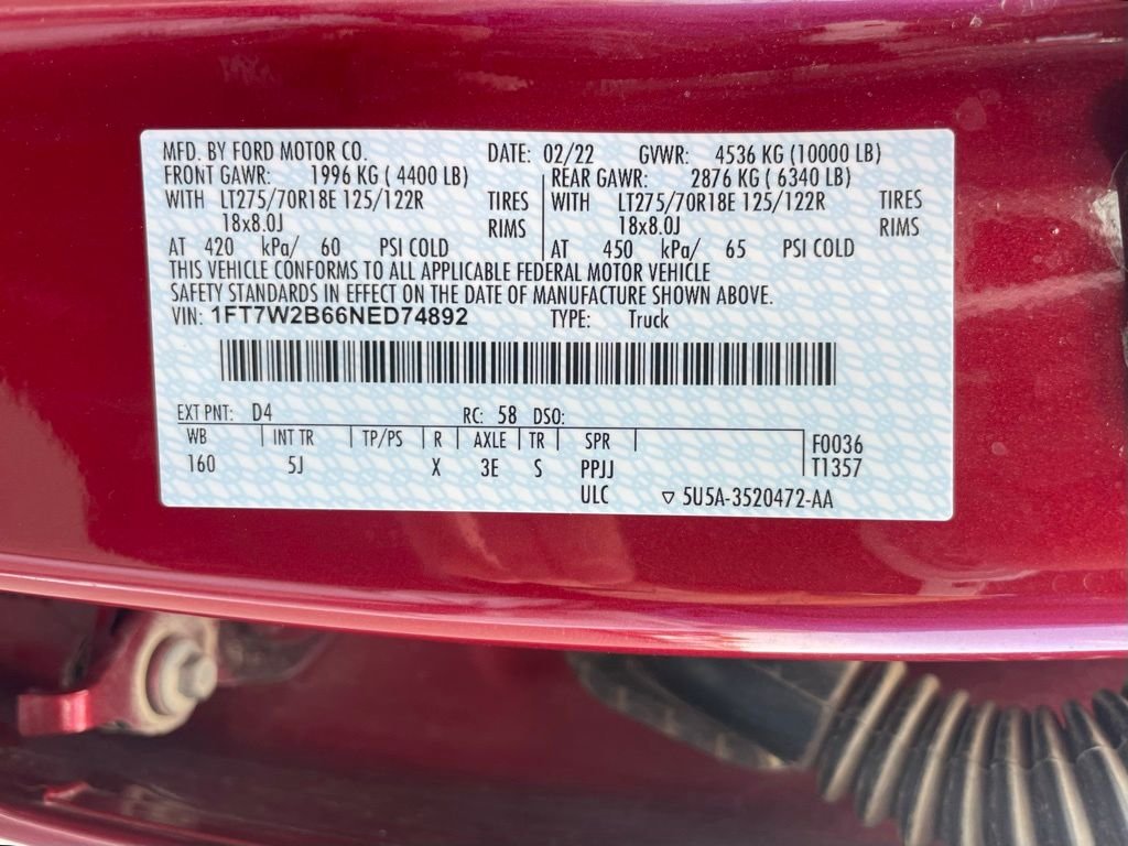 Used 2022 Red Ford Lariat image 42