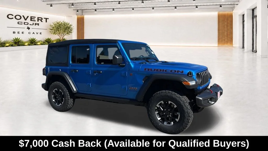 New 2026 Hydro Blue Pearl-Coat Exterior Paint Jeep Rubicon image 15