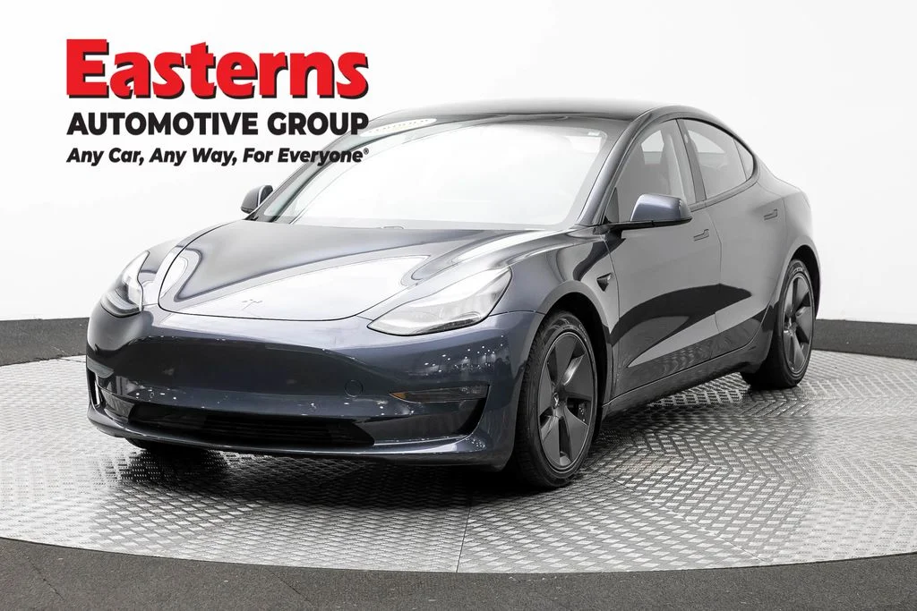 Used 2021 Gray Tesla Long Range image 1