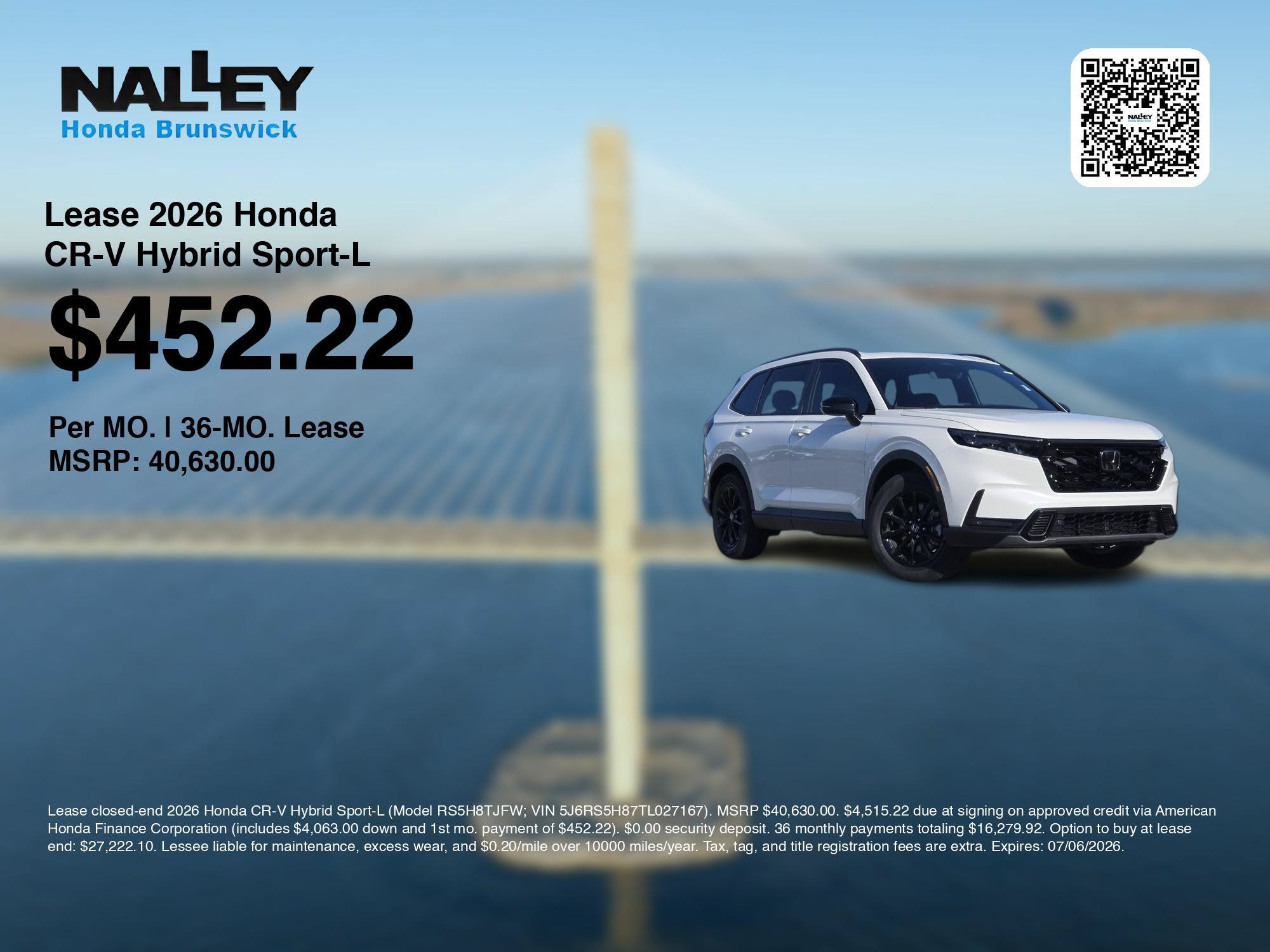 New 2026 Platinum White Pearl Honda Sport-L image 3