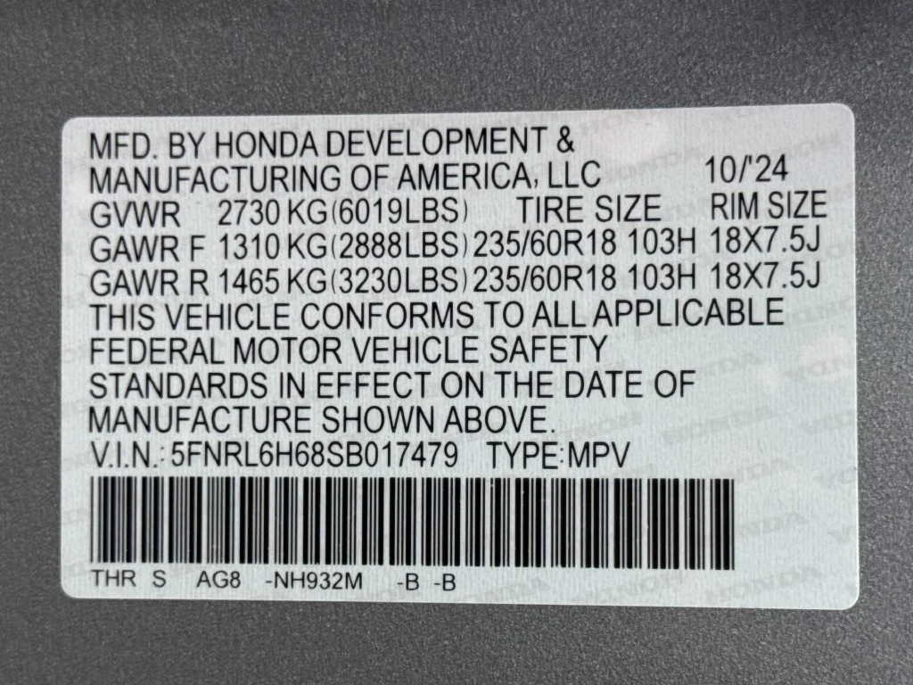 2025 Honda Odyssey EX-L - Photo 30