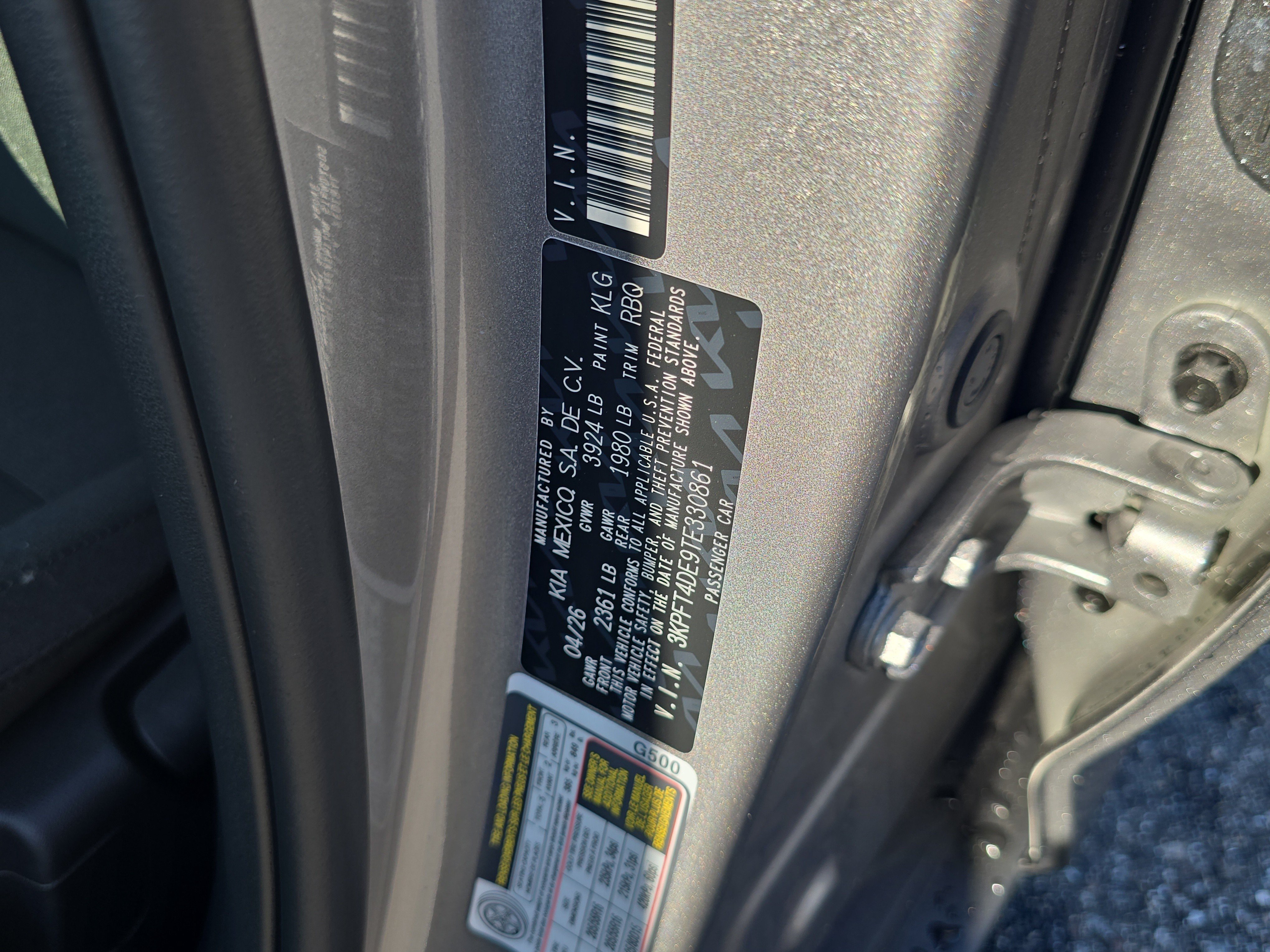 New 2026 Steel Gray Kia LXS image 33