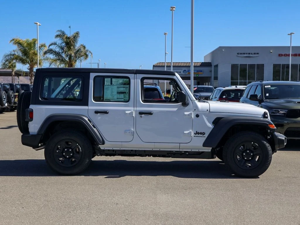 New 2026 Bright White Clear-Coat Exterior Paint Jeep Sport image 2