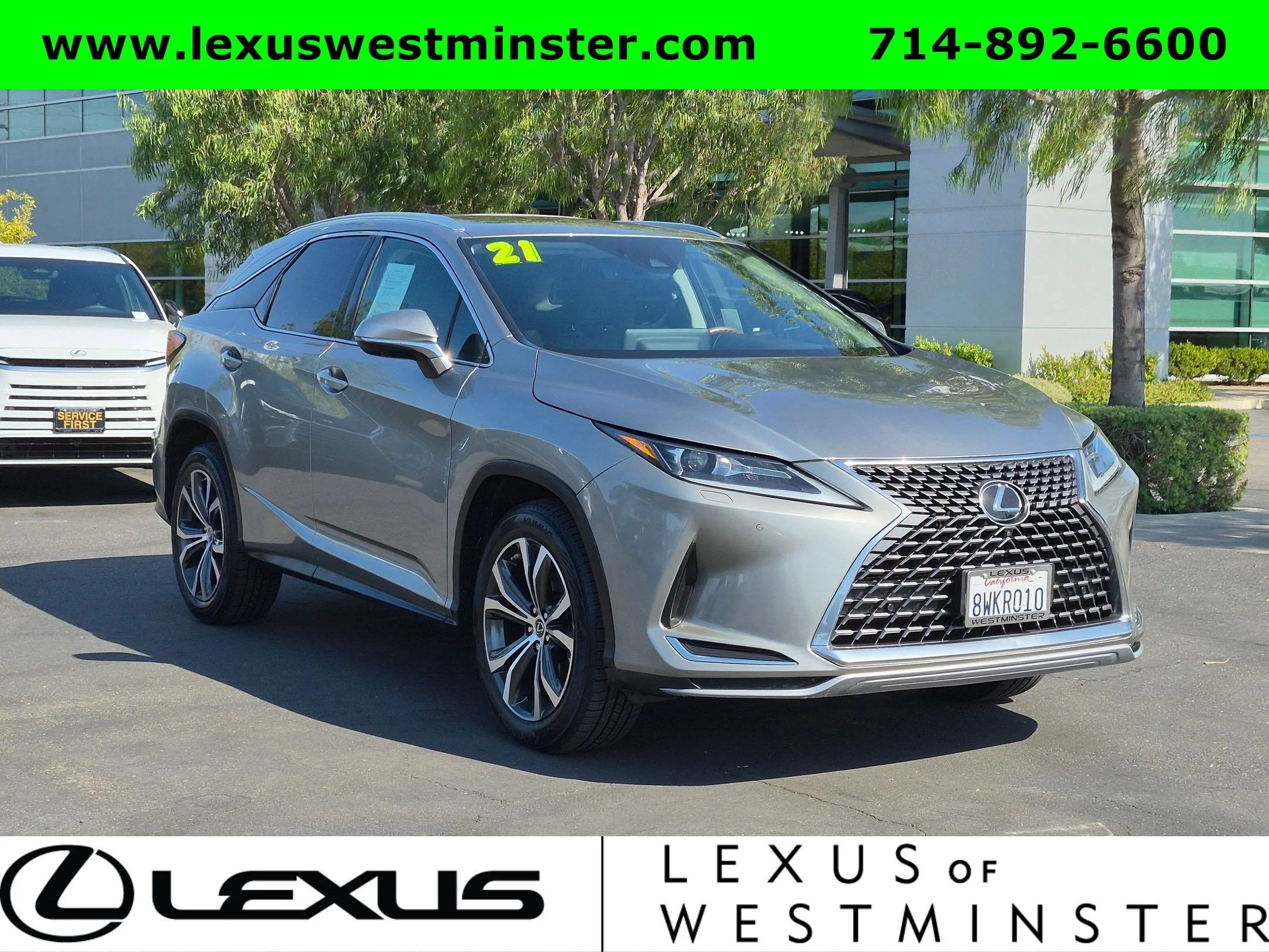Used 2021 Silver Lexus RX 350 image 3