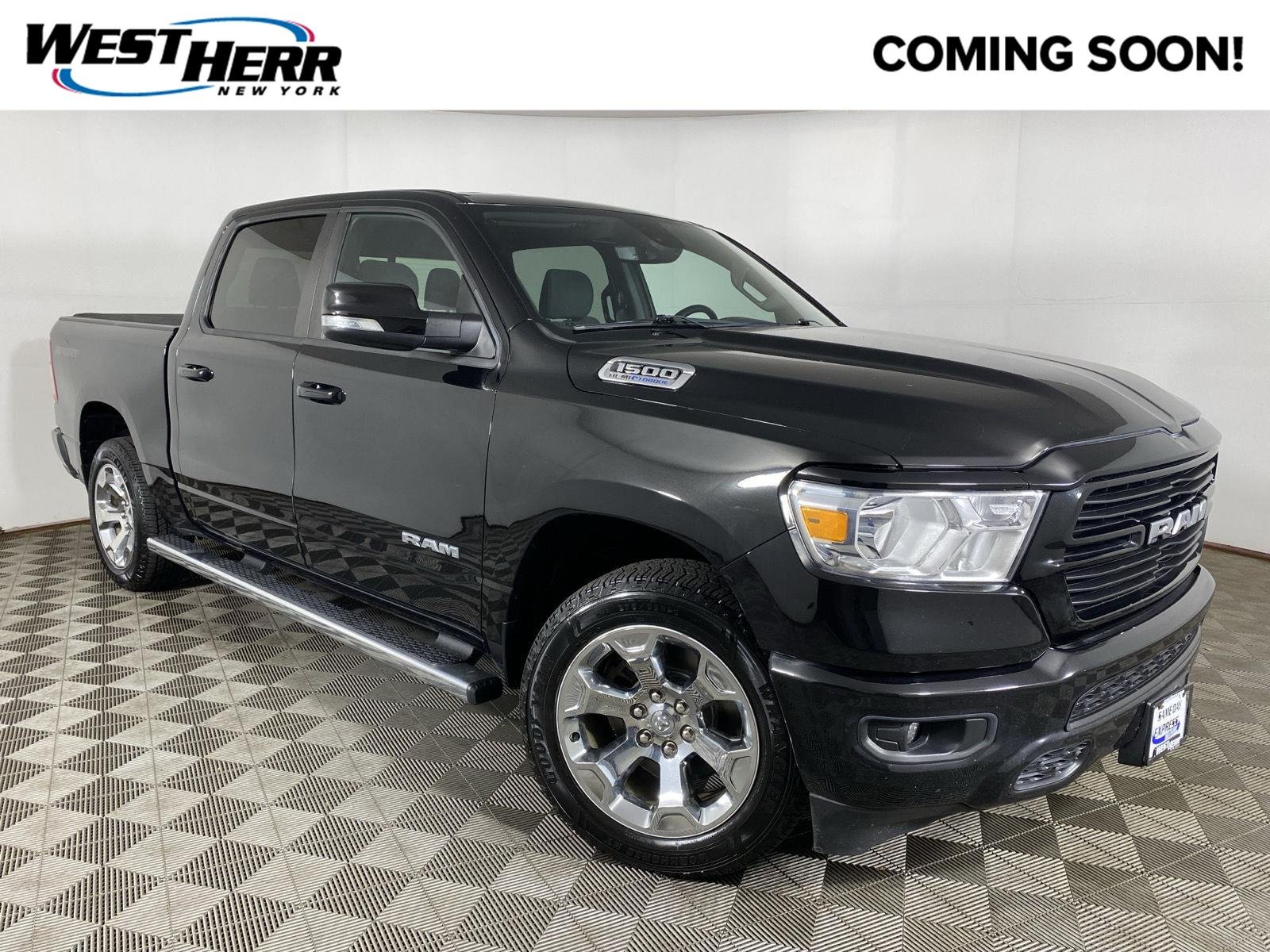 Used 2021 Diamond Black Crystal Pearlcoat Ram Big Horn image 1