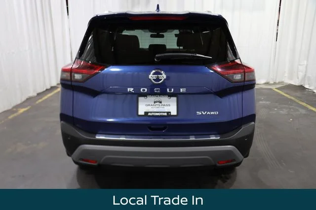 Certified Used 2021 Blue Nissan SV image 4