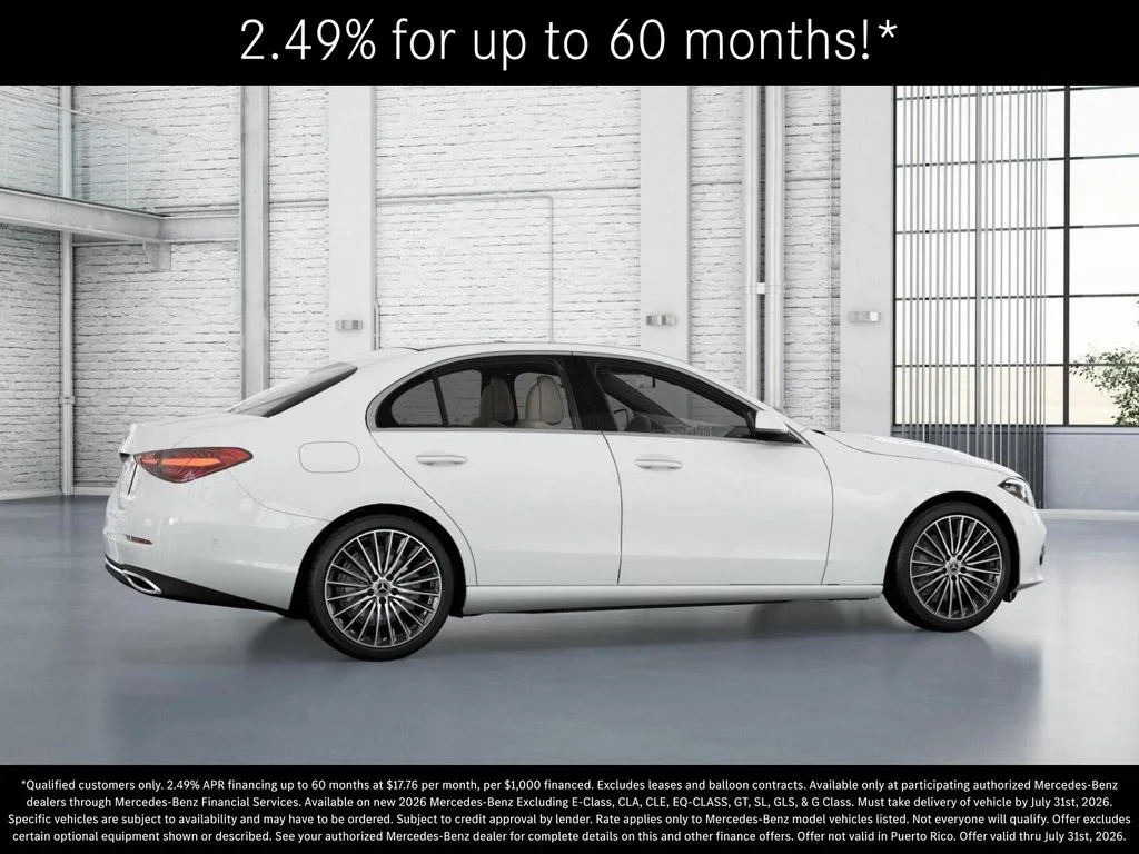 New 2026 Polar White Mercedes-Benz C 300 image 18