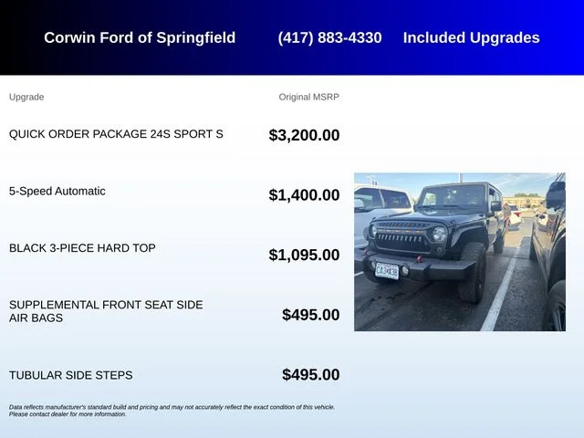 Used 2018 Black Clearcoat Jeep Unlimited Sport image 5