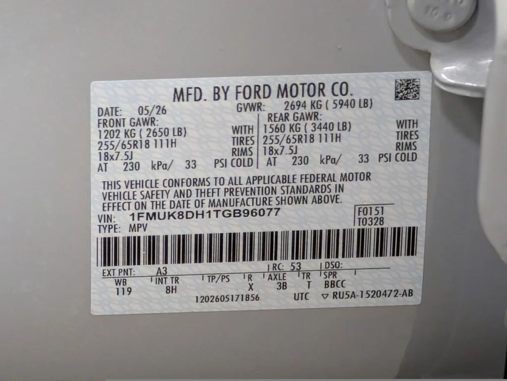 New 2026 Space White Metallic Ford Active image 23